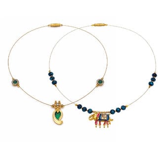 Invisible Chain 1 Layer, Green and Navy Blue Colour, 2 Qty