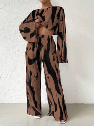 Safari Pleated coord set-S