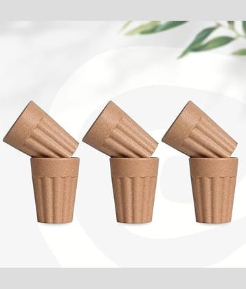 Analog Kitchen ware Milk/Tea/Coffee Cup Solid Plastic Tea Cup 120 ml ( Pack of 6 )