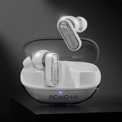 DwOTS 777: 50dB Hybrid ANC, Advanced 6 Mics Noise Cancellation (Gen White) Gen White