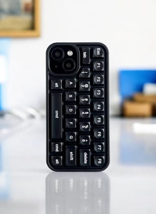 Black Kawaii Keypop Case for iPhone 13