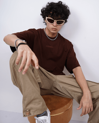 Everyday Oversized Tee - Kadak Chai Brown-Extra Small / Kadak Chai Brown