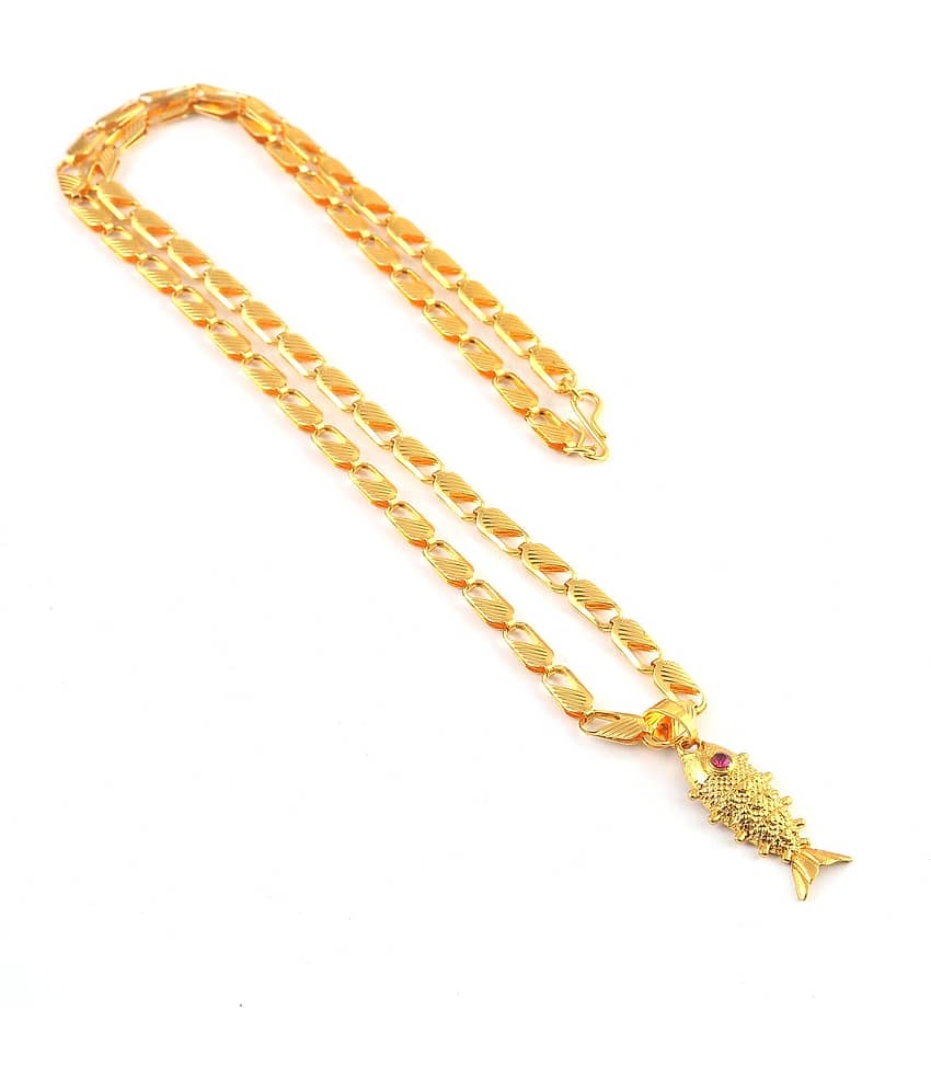 Jewar Mandi - Gold Pendant ( Pack of 1 )