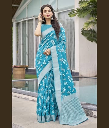 Sariya Jacquard Woven Saree With Unstitched Blouse Piece ( Pink )