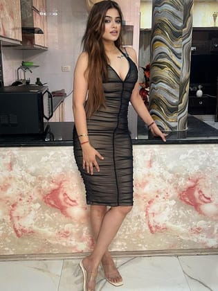 Deep Neck Mesh Backless Midi Dress-M / Black