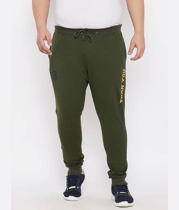 Ardeur - Olive Green Cotton Blend Men's Joggers ( Pack of 1 )