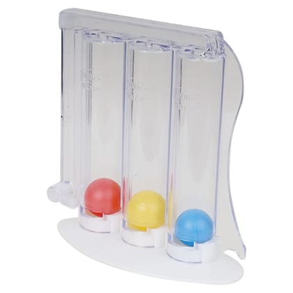 FAIRBIZPS Spirometer 3 Balls Breathing Exerciser for Deep Breathing and Lung Exerciser Portable Hygienic Respiratory Exerciser