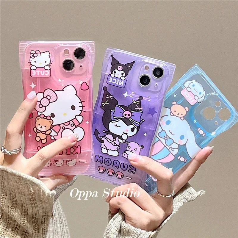 Candy Hello Kitty Kuromi Melody Cartoon Characters iPhone Soft Case-iPhone 13 Pro / Hello Kitty