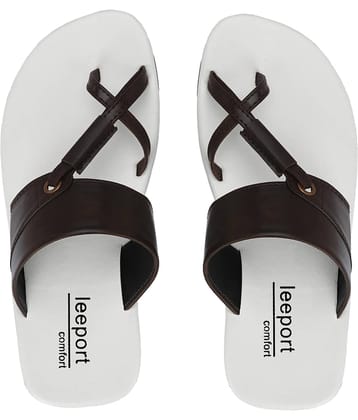 Leeport - Camel Men's Leather Slipper