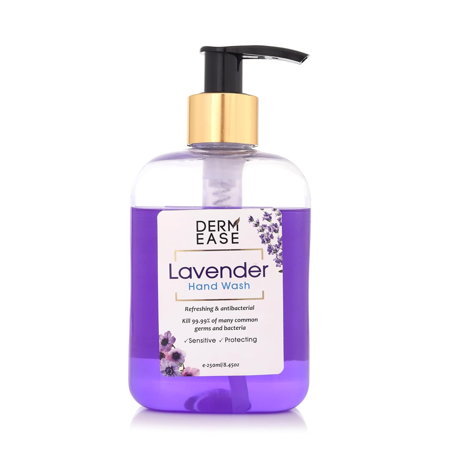 Dermease Pure Hand Wash for Gentle Clean & Hydration Lavender