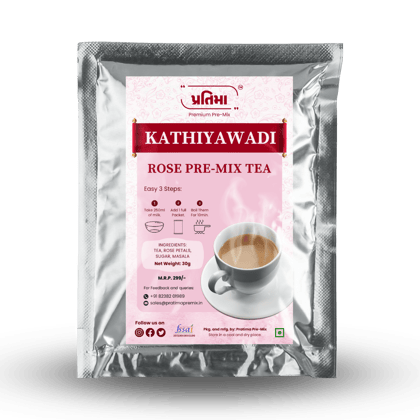 Kathiyawadi Rose Tea Pre-Mix  For 250ml Milk