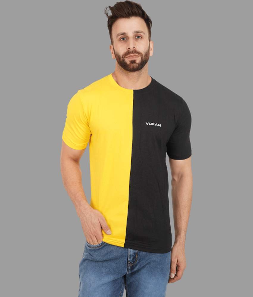 Vokan Pack of 1 Cotton Regular Fit Men's T-Shirt ( White )