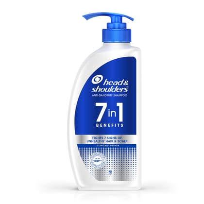 Head & Shoulders 7in1 Anti-dandruff Shampoo | Multi-action formula | Complete Solution for unhealthy scalp | 7 benefits for Men and Women, 650ml Head & Shoulders 7in1 Anti-dandruff Shampoo | Multi-action formula | Complete Solution for unhealthy scalp | 