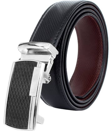 Zacharias - Black Leather Men's Reversible Belt ( Pack of 1 )