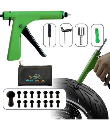 GRAND PITSTOP Tire Puncture Repair Kit with 15 Mushroom Plugs