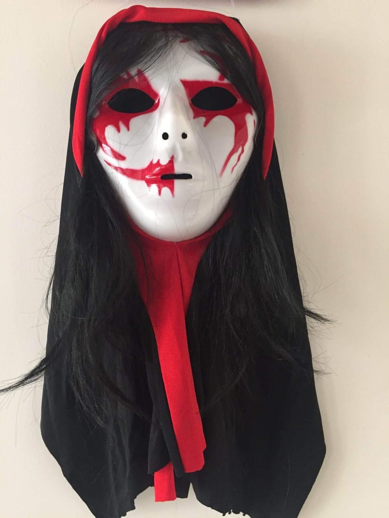 Wanna Party Ghost Mask with Hair - Party and Festive Needs | Buy online on ZillyBuy