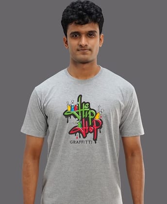 YOUNG CASUAL WEAR GREY T-SHIRT