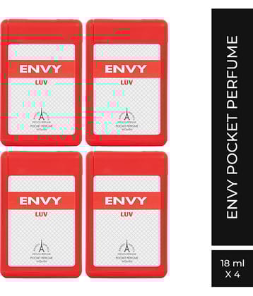 Envy - Luv Pocket Perfume for Women - 18ML Each (Pack of 4)