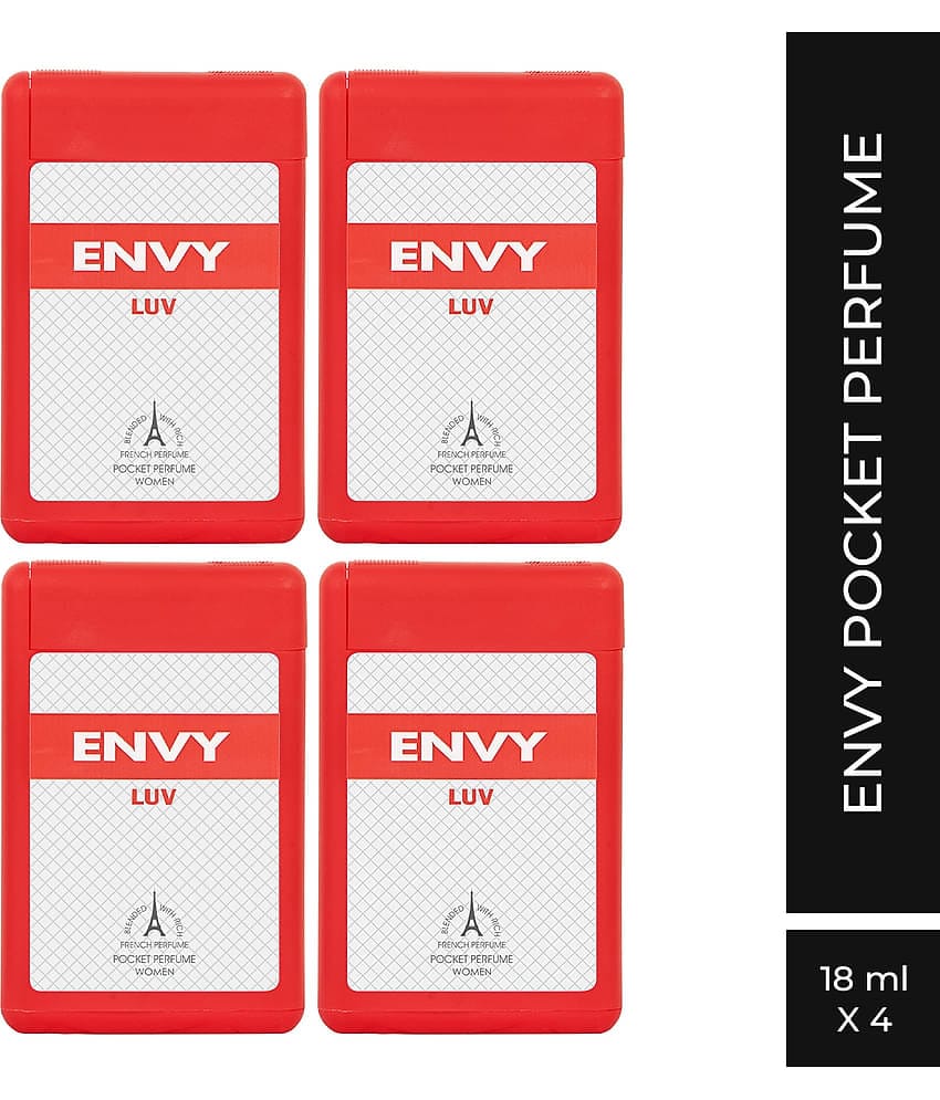 Envy - Luv Pocket Perfume for Women - 18ML Each (Pack of 4)