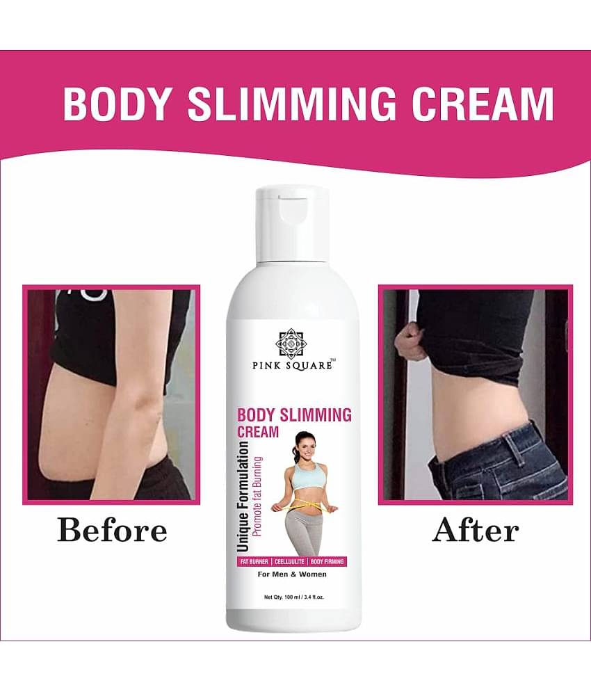 pink square Fat Burn Cream Fat Loss Body Lotion Shaping & Firming Cream 100 mL