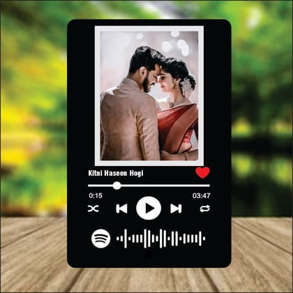 Spotify Black Acrylic Table Top