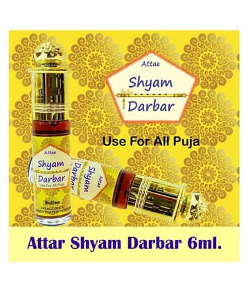 INDRA SUGANDH BHANDAR Attar For Men|Religious Use|Women Shyam Darbar Pure Perfume 24 Hours Long Lasting Fragrance 6ml Rollon Pack Beautiful Combination of Kasturi Oudh and Chandan
