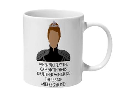 Multicolor Game Of Thrones Cersei Win Or Die Quote Ceramic Mug