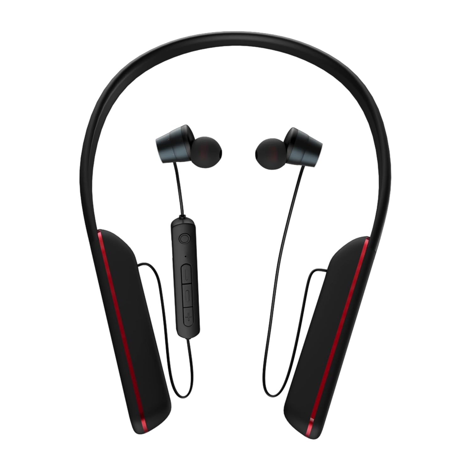 Walta Elite Firefly Bluetooth Neckband with Upto 60 Hours Playback, Magnetic Buds, IPX4, Dual Pairing and Bluetooth v5.0 (Black)