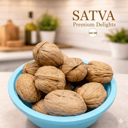 Satva Premium Delights  Akhrot (Walnuts) | 500 gm | for Daily Nutrition