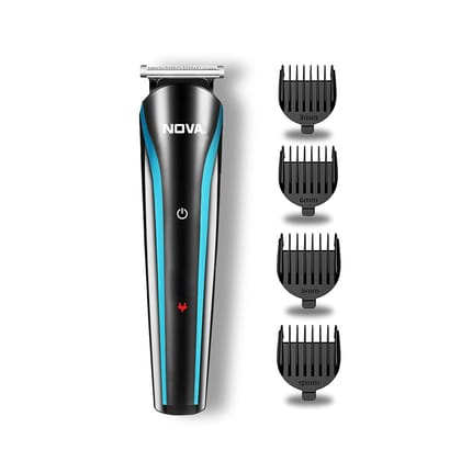 Nova NHT 1073 USB Rechargeable and Cordless: 60 Minutes Runtime Professional Hair Clipper for Men, Blue Nova NHT 1073 USB Rechargeable and Cordless: 60 Minutes Runtime Professional Hair Clipper for Men, Blue - Blue