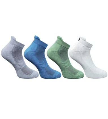 4_Pair Set Unisex Casual Cotton Printed Ankle Length Socks (Multicolor)-PID63512 4_Pair Set Unisex Casual Cotton Printed Ankle Length Socks (Multicolor)-PID63512