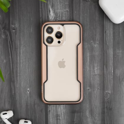 iPhone 13 Pro / Max Case - Gold Defence Shield Metal Cover | Military Grade Protection-iPhone 13 Pro Max