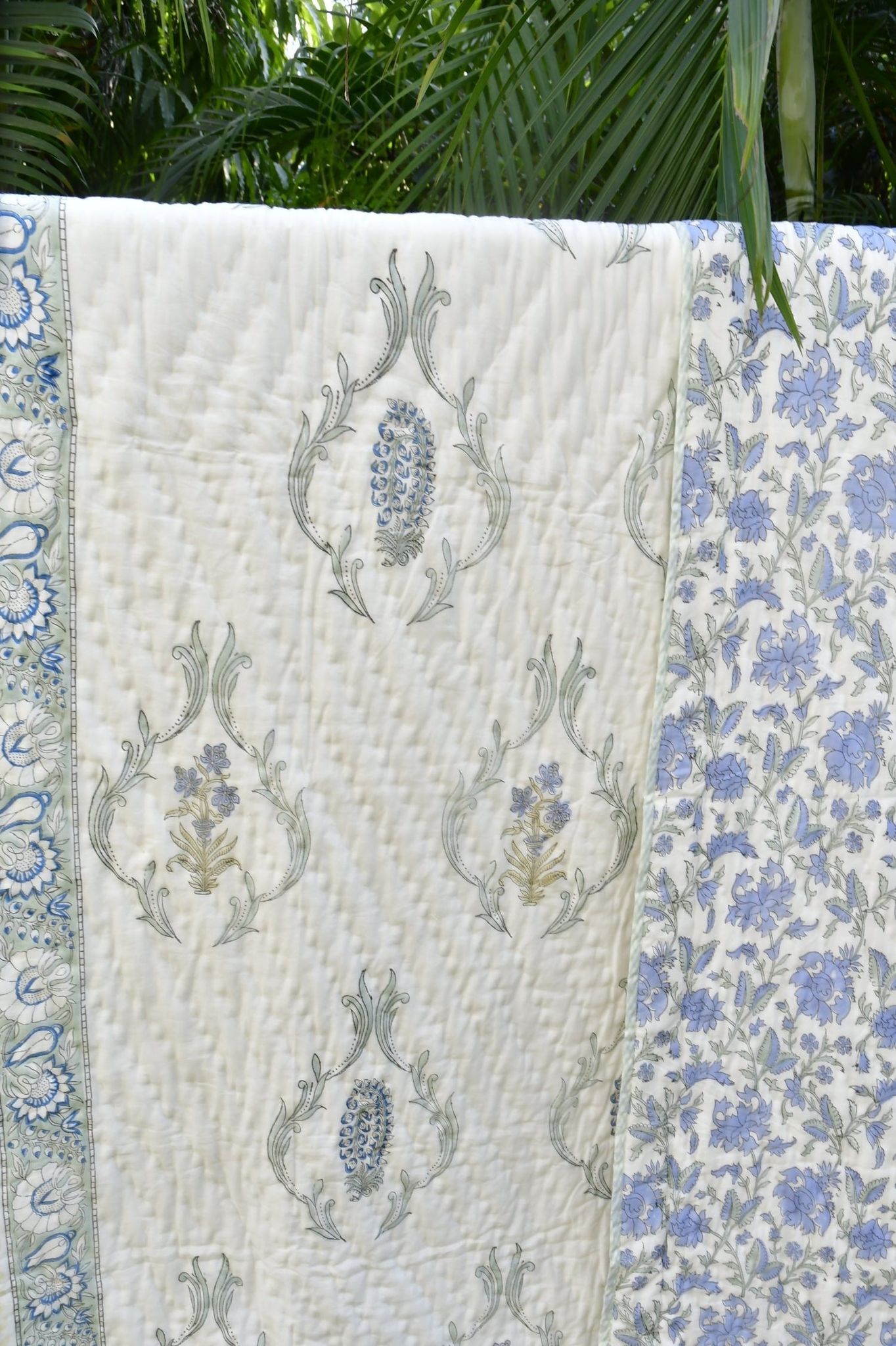 Pure Elegance Jaipuri Mul Mul Cotton Quilt Double 90x108 inches