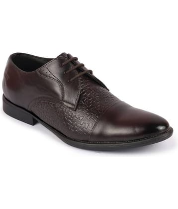 Fausto Brown Men's Derby Formal Shoes