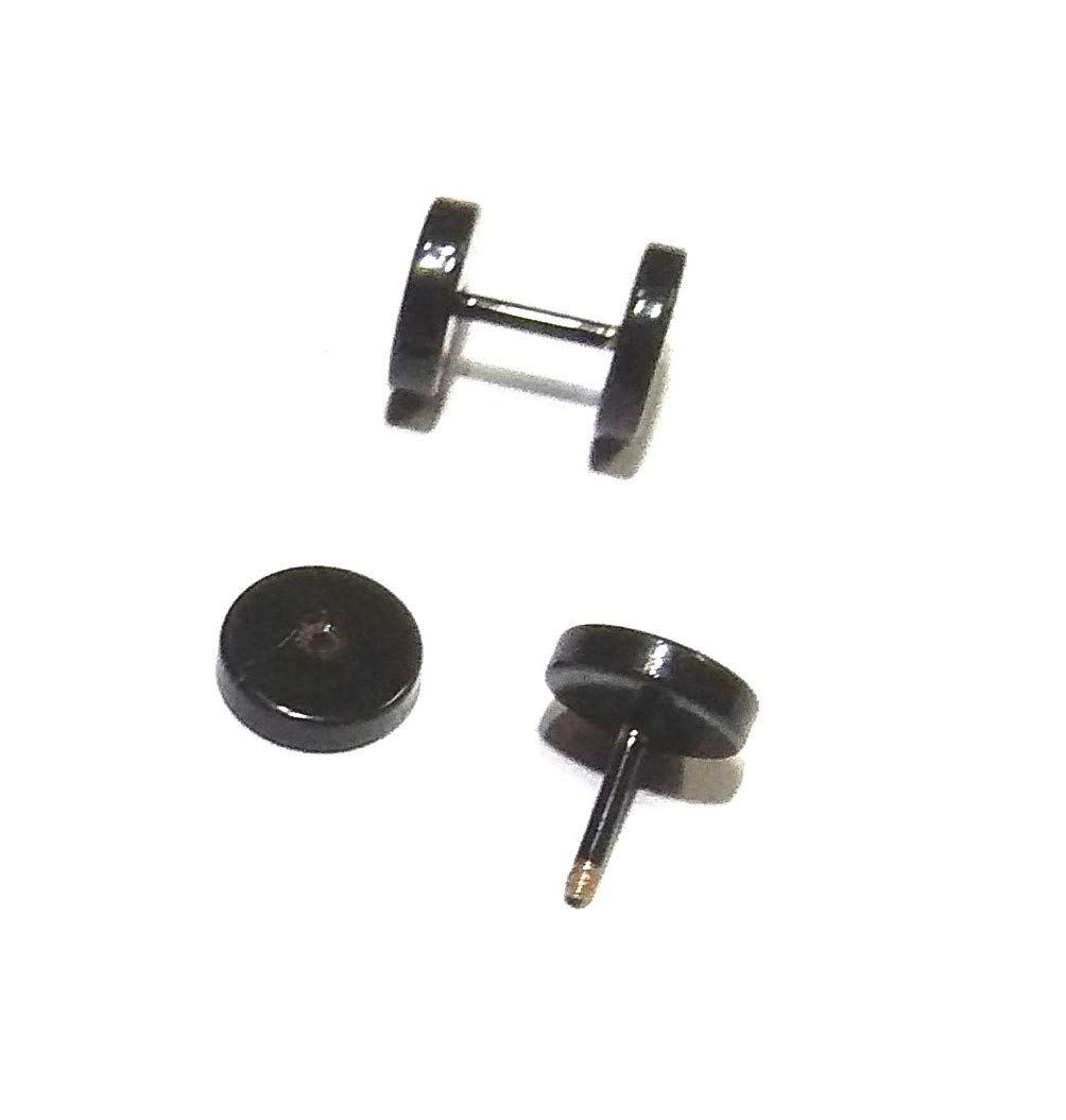 Nawani 1 Pair Mens Jewellery Black Studs Earring/Earring for Men/Boys/Boyfriend.