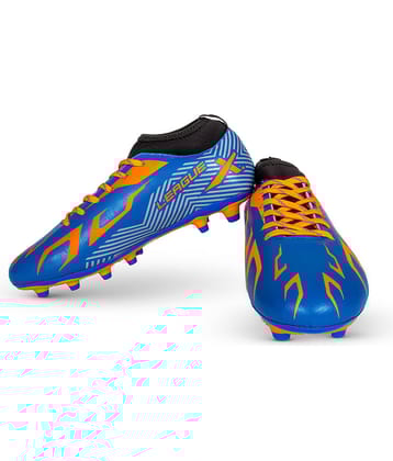 Vector X League Orange Multi Color Football Shoes