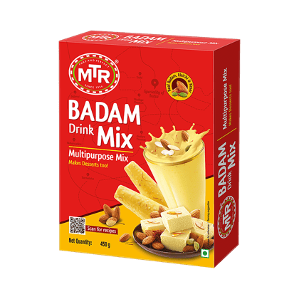 MTR Badam Drink Mix - Real Badam, Elaichi & Kesar, 450 g