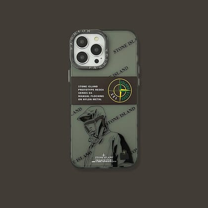 iPhone Series Creative Stone Island Protective Case-iPhone 14 Pro