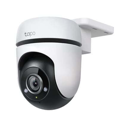 TP-Link Tapo C500 4MP Outdoor Pan/Tilt Security Wi-Fi Camera, 1080p Full HD, Night Vision- White