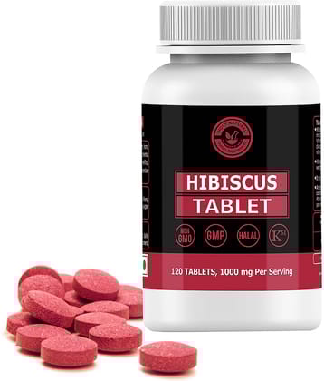 Holy Natural Hibiscus Tablet -120 Tab 1000 mg Vitamins Tablets