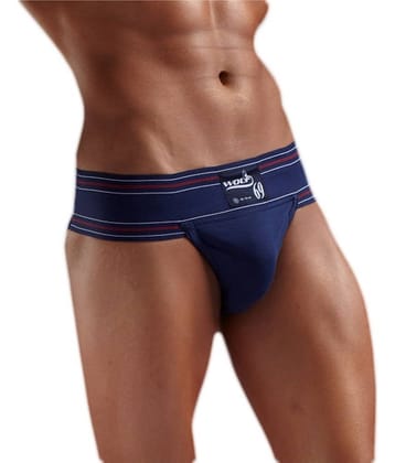 Wolf69 Navy Blue Athletic Back Covered Gym Supporter