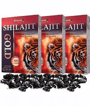 Dr Chopra Shilajit Gold (100% Ayurvedic) 10x3=30 Capsule 10 no.s (Pack Of3)