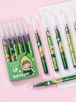 Avocado pen set | set of 6 pens