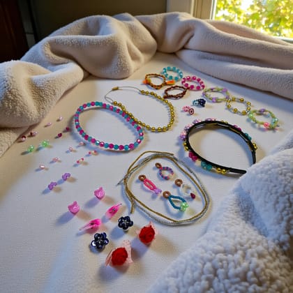 DIY Jewelry and Bracelet Making Kit – Create Your Own Bracelets, Necklaces and Accessories Creative Craft Set