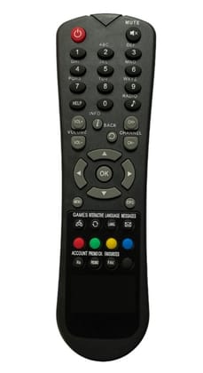 Set Top Box Remote No. 3, Compatible with Hathway Set Top Box Remote Control-Old Remote Functions Must Be Exactly Same (Color Multicolor)