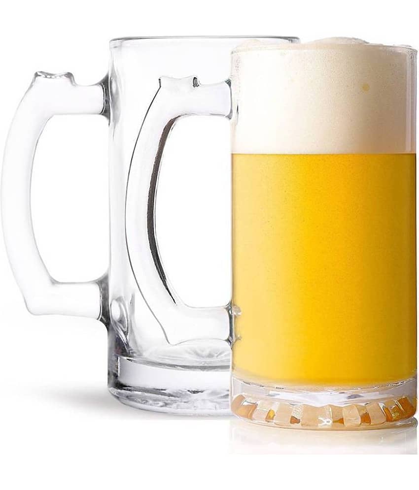 Somil Beer Mug Glasses Set,  400 ML - (Pack Of 2)