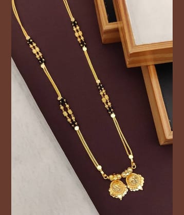 Shivay Fashion Golden Mangalsutra ( Pack of 1 )