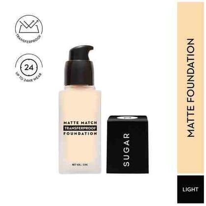 SUGAR Matte Match Transferproof Foundation - 20 GalÃ£o (Light Medium - Golden Undertone)