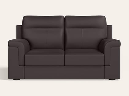 Greta 2 Seater Synthetic Leather Sofa (1-Year Warranty, Solid Wood, Coffee Brown) Greta 2 Seater Synthetic Leather Sofa (1-Year Warranty, Solid Wood, Coffee Brown)