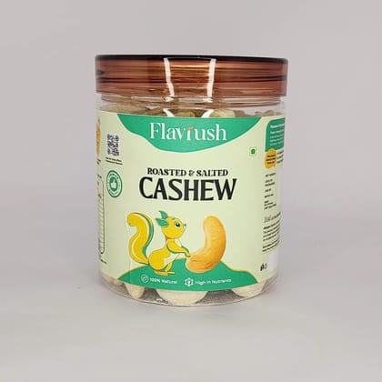 Flavrush Roasted Salted Cashews - 250g Jar